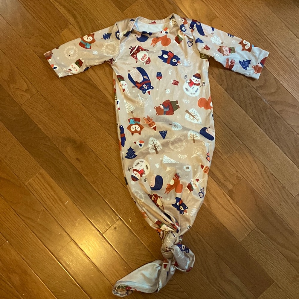 Baby Christmas themed gown